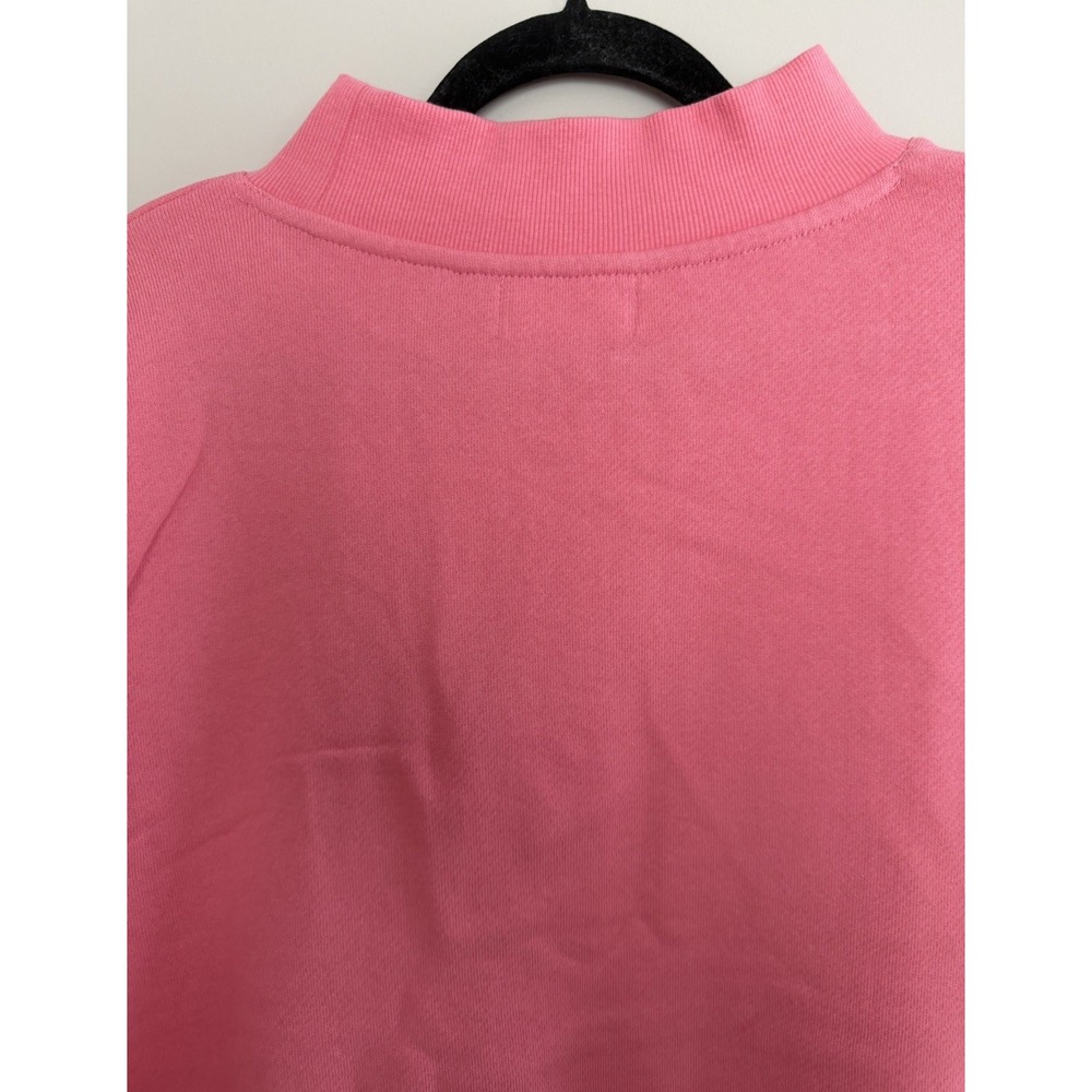 PARKE Varsity Mockneck Heritage Sweatshirt Bloom Sunset Floral Pink Size S/M - Picture 4 of 14